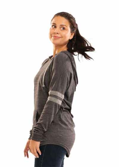 Women's Triblend Hooded Long Sleeve T-Shirt Thumbnail