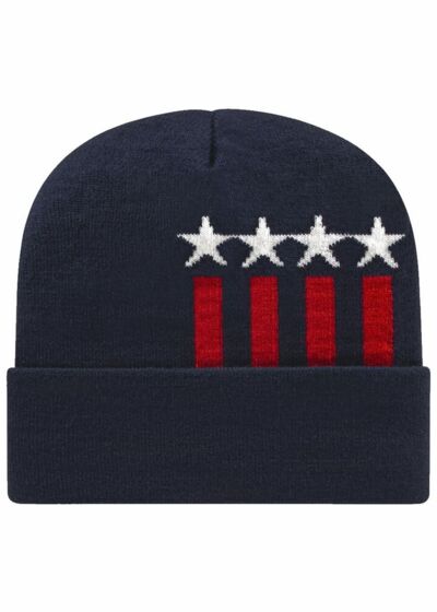 USA-Made Patriotic Cuffed Beanie Thumbnail