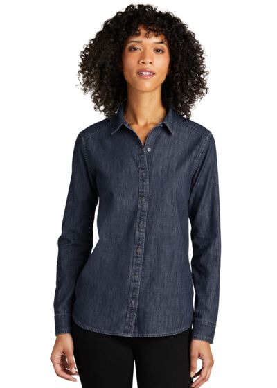 Women's Long Sleeve Perfect Denim Shirt Thumbnail