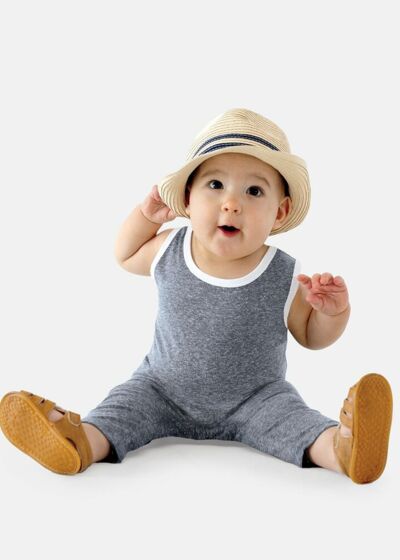 Infant Harborside Mélange Tank Romper Thumbnail