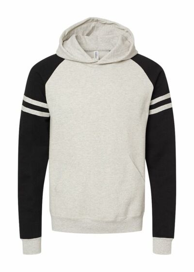 Nublend® Varsity Colorblocked Raglan Hooded Sweatshirt Thumbnail
