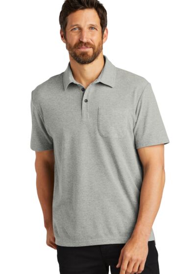 C Free ® Cotton Blend Pique Pocket Polo Thumbnail