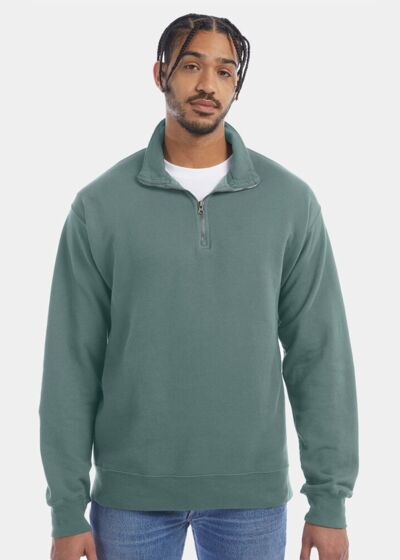 Garment-Dyed Quarter-Zip Sweatshirt Thumbnail