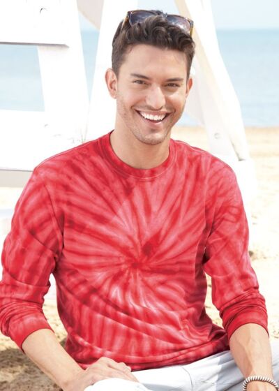 Cyclone Pinwheel Tie-Dyed Long Sleeve T-Shirt Thumbnail