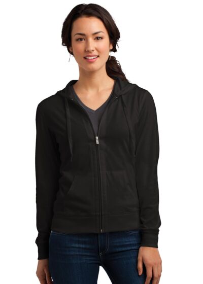 Women's Fitted Jersey Full Zip Hoodie Thumbnail
