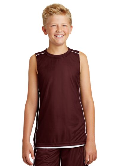 Youth PosiCharge ® Mesh Reversible Sleeveless Tee Thumbnail