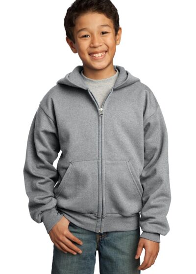 Youth Core Fleece Full Zip Hooded Sweatshirt Thumbnail
