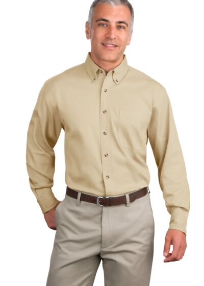Tall Long Sleeve Twill Shirt Thumbnail