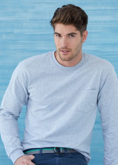 Ultra Cotton® Long Sleeve Pocket T-Shirt Thumbnail
