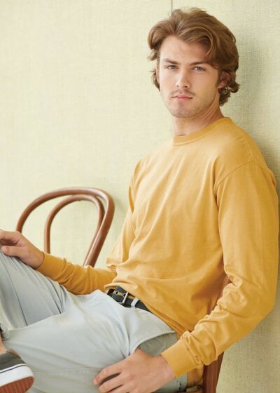 Garment-Dyed Heavyweight Long Sleeve T-Shirt Thumbnail