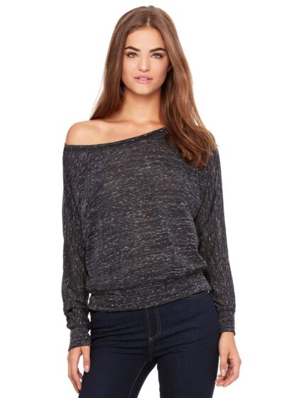 Women’s Flowy Off Shoulder Long Sleeve Tee Thumbnail
