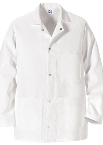 Gripper Front Short Butcher Coat Thumbnail
