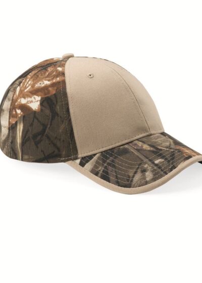 Solid Front Camo Back Cap Thumbnail