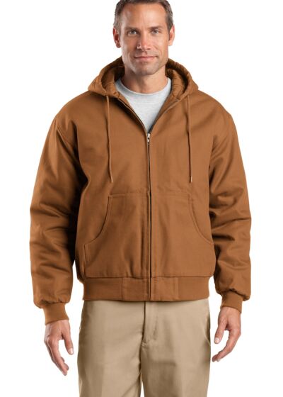 Tall Duck Cloth Hooded Work Jacket Thumbnail