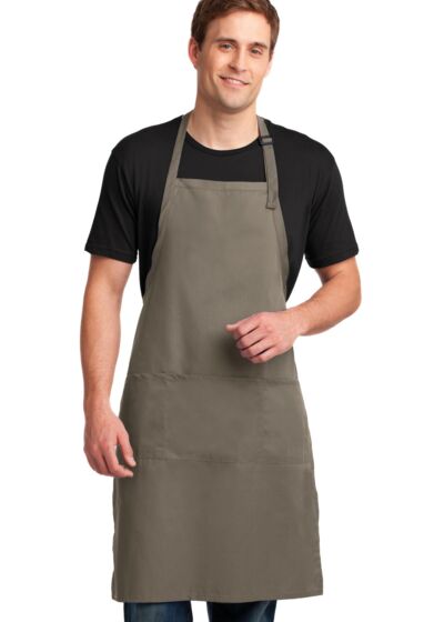 Easy Care Extra Long Bib Apron with Stain Release Thumbnail