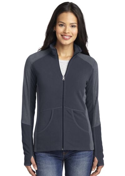 Women's Colorblock Microfleece Jacket Thumbnail
