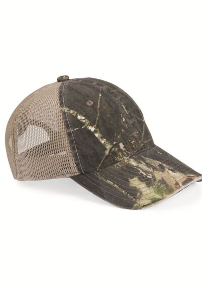 Washed Brushed Mesh-Back Camo Cap Thumbnail