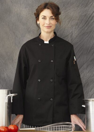 Black Traditional Chef Coat Thumbnail