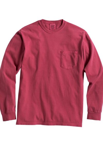Garment-Dyed Heavyweight Long Sleeve Pocket T-Shirt Thumbnail