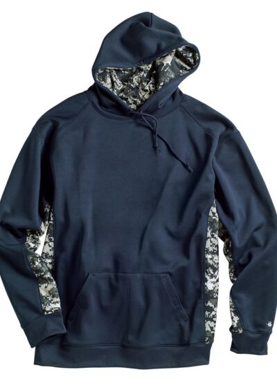 Digital Camo Colorblock Performance Fleece Hooded Sweatshirt Thumbnail