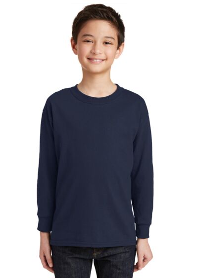 Youth Heavy Cotton 100% Cotton Long Sleeve T Shirt Thumbnail
