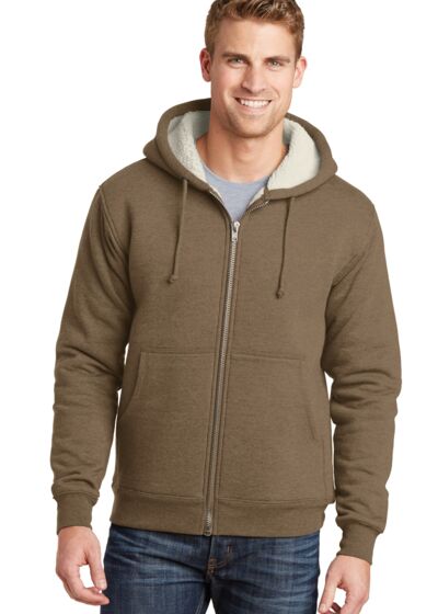 Heavyweight Sherpa Lined Hooded Fleece Jacket Thumbnail
