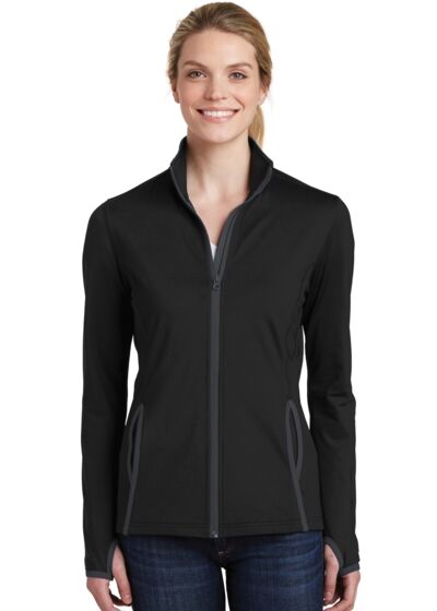 Women's Sport Wick ® Stretch Contrast Full Zip Jacket Thumbnail