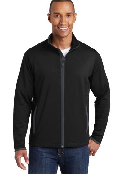 Sport Wick ® Stretch Contrast Full Zip Jacket Thumbnail