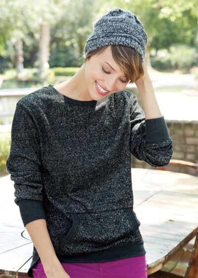 Women’s Glitter French Terry Sweatshirt Thumbnail