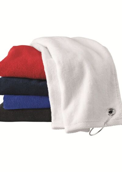 Velour Hemmed Towel with Grommet & Hook Thumbnail