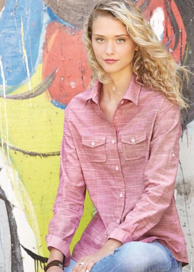 Women's Textured Solid Shirt Thumbnail