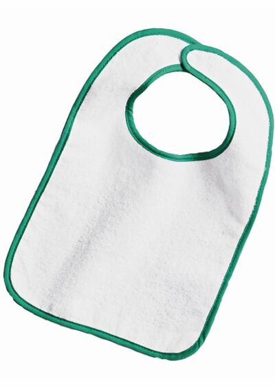 Infant Contrast Trim Terry Bib Thumbnail