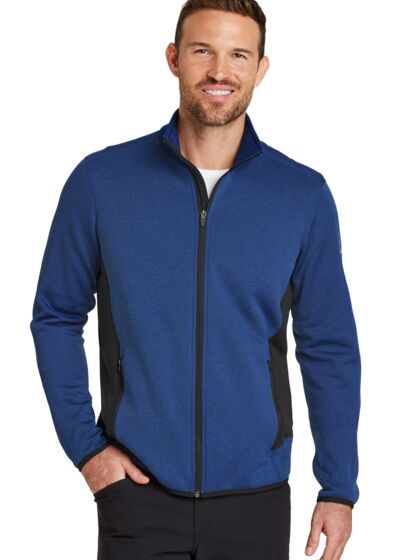 Full Zip Heather Stretch Fleece Jacket Thumbnail
