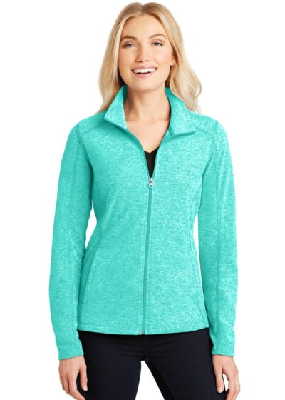 Women's Heather Microfleece Full Zip Jacket Thumbnail