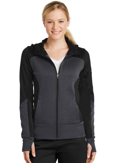 Women's Tech Fleece Colorblock Full Zip Hooded Jacket Thumbnail