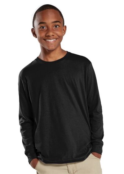 Youth Fine Jersey Long Sleeve Tee Thumbnail