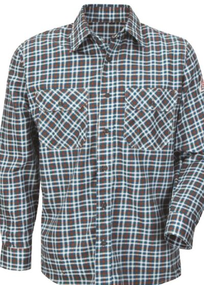 Plaid Long Sleeve Uniform Shirt Thumbnail