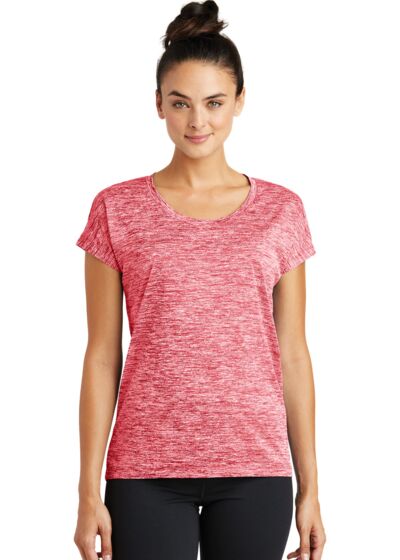 Women's PosiCharge ® Electric Heather Sporty Tee Thumbnail