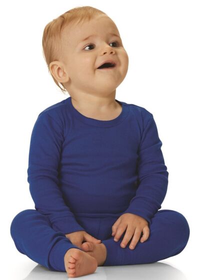Infant Baby Rib Pajama Pants Thumbnail