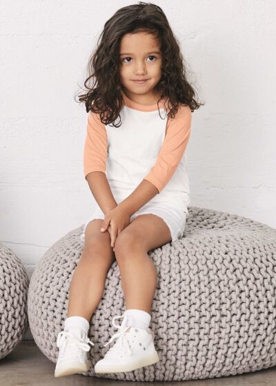 Toddler Three-Quarter Sleeve Baseball Tee Thumbnail