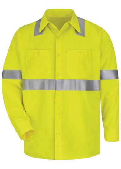 High Visibility Long Sleeve Work Shirt Thumbnail