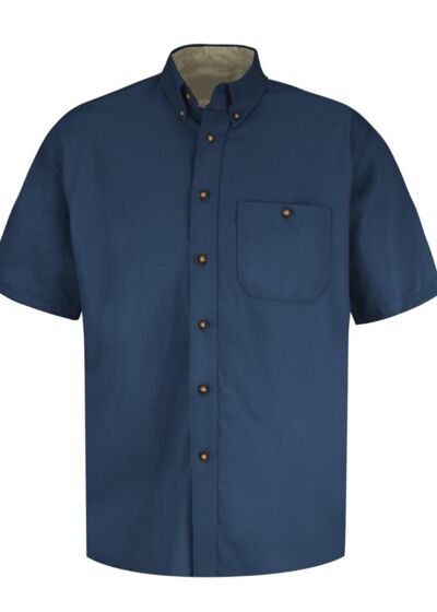 Short Sleeve 100% Cotton Dress Shirt Thumbnail