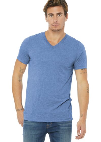 Unisex Triblend Short Sleeve V Neck Te Thumbnail