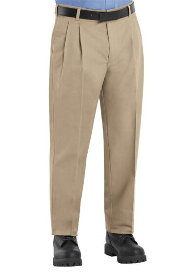 Pleated Twill Slacks - Odd & Extended Sizes Thumbnail