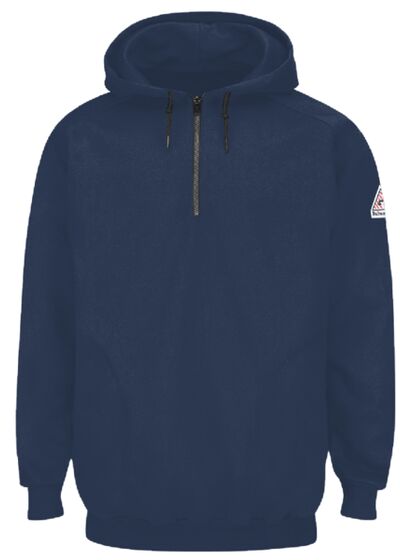 Pullover Hooded Fleece Sweatshirt Quarter-Zip Thumbnail