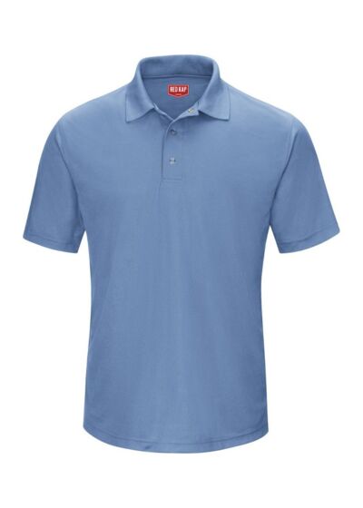 Short Sleeve Performance Knit Gripper-Front Polo Thumbnail