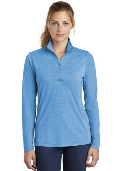 Women's PosiCharge ® Tri Blend Wicking 1/4 Zip Pullover Thumbnail
