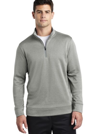 PosiCharge ® Sport Wick ® Heather Fleece 1/4 Zip Pullover Thumbnail