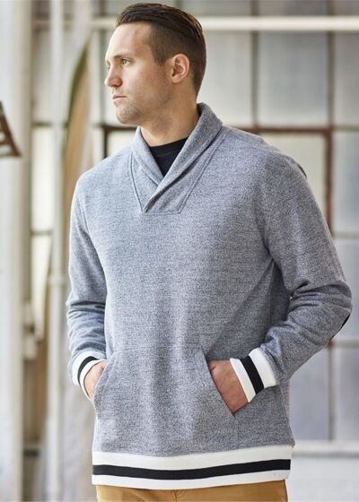 Peppered Fleece Shawl Collar Thumbnail