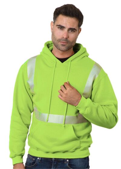 USA-Made High Visibility Hooded Sweatshirt Thumbnail